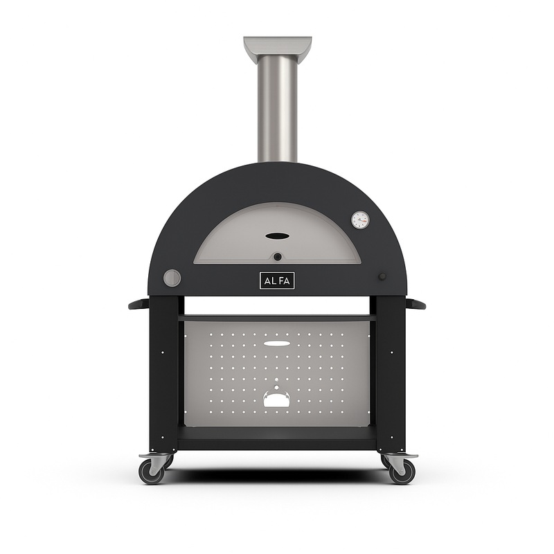 Alfa Moderno Anthracite Grey 3 Pizze Freestanding Gas Pizza Oven Propane