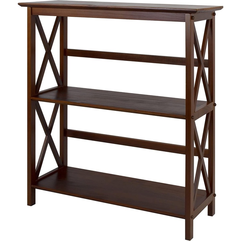 Shelf Bookcase Walnut 3-Shelf
