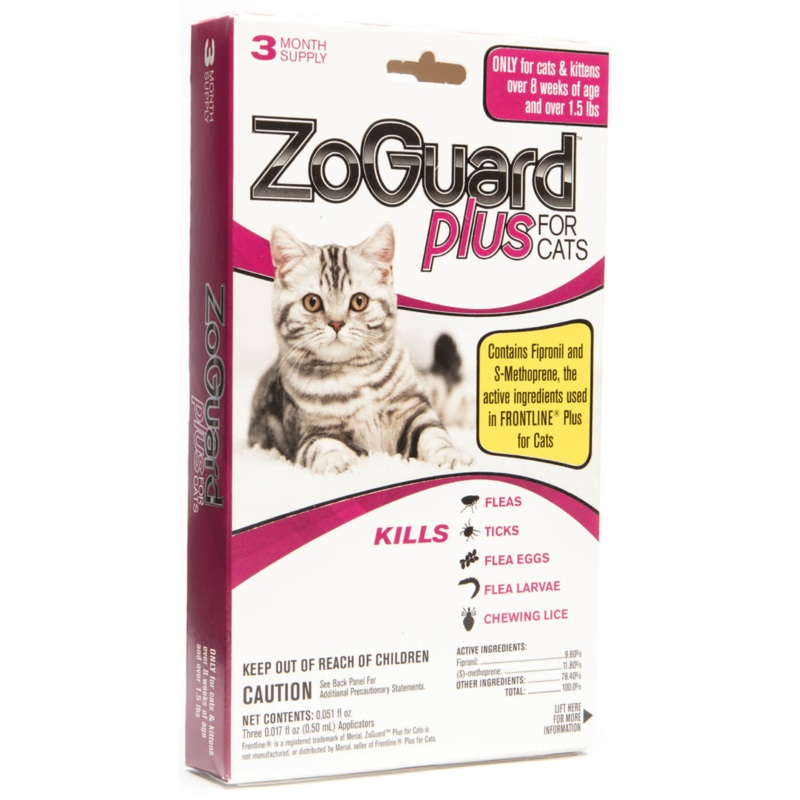 ZoGuard Plus for Cats 1.5 lb, 3 Doses