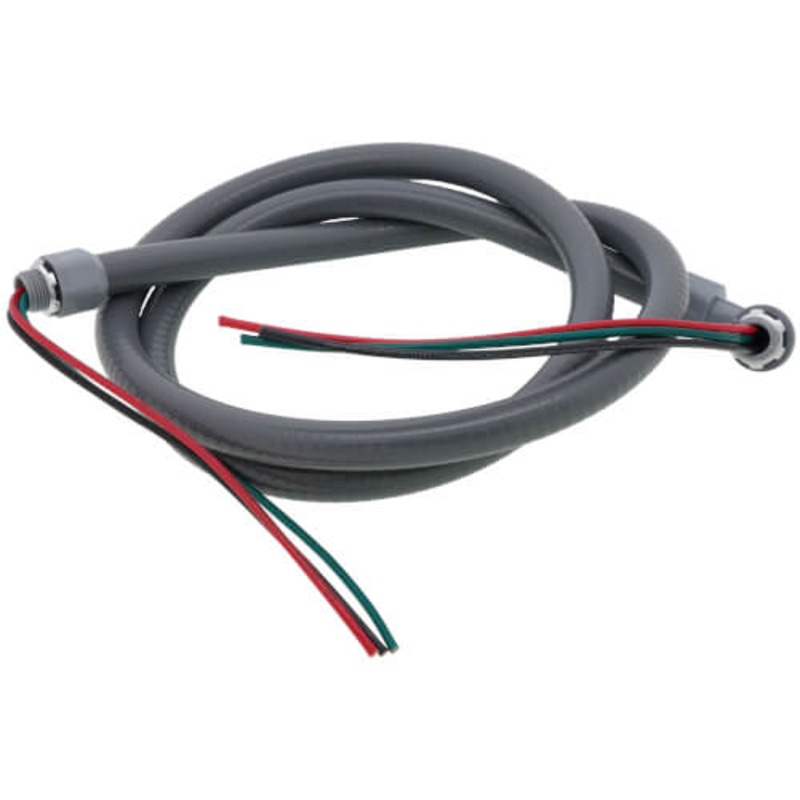 1/2 in. x 4 ft. 10/3 Ultra-Whip Liquidtight Flexible Non-Metallic PVC Conduit Cable Whip