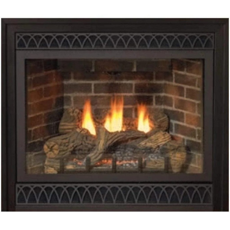 White Mountain Hearth 42″ Tahoe Deluxe Direct Vent Gas Fireplace with Log Set Millivolt Propane